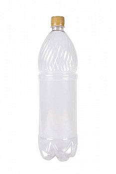 Пластиковая ПЭТ бутылка для пива 1,5 л прозрачная