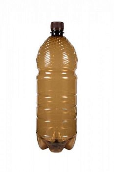 Пластиковая ПЭТ бутылка для пива 1,5 л коричневая
