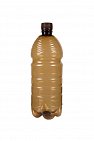 Пластиковая ПЭТ бутылка для пива 1 л №33 коричневая