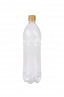 Пластиковая ПЭТ бутылка для пива 1 л 28 мм прозрачная