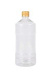 Пластиковая ПЭТ бутылка 0,9 л прозрачная