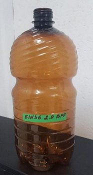 Пластиковая ПЭТ бутылка для пива 2 л №36 коричневая